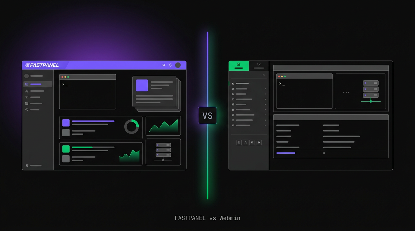 FASTPANEL vs Webmin/Virtualmin