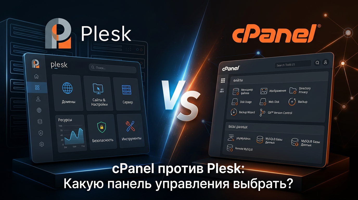 cPanel vs Plesk — сравнение 2026